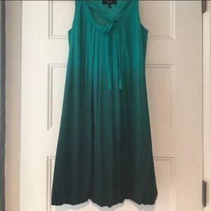 Teal Ombré Balloon Dress
